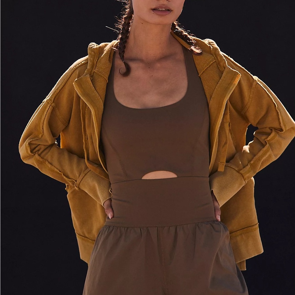 Free People Movement Righteous Runsie Brown Size XS - Picture 7 of 8